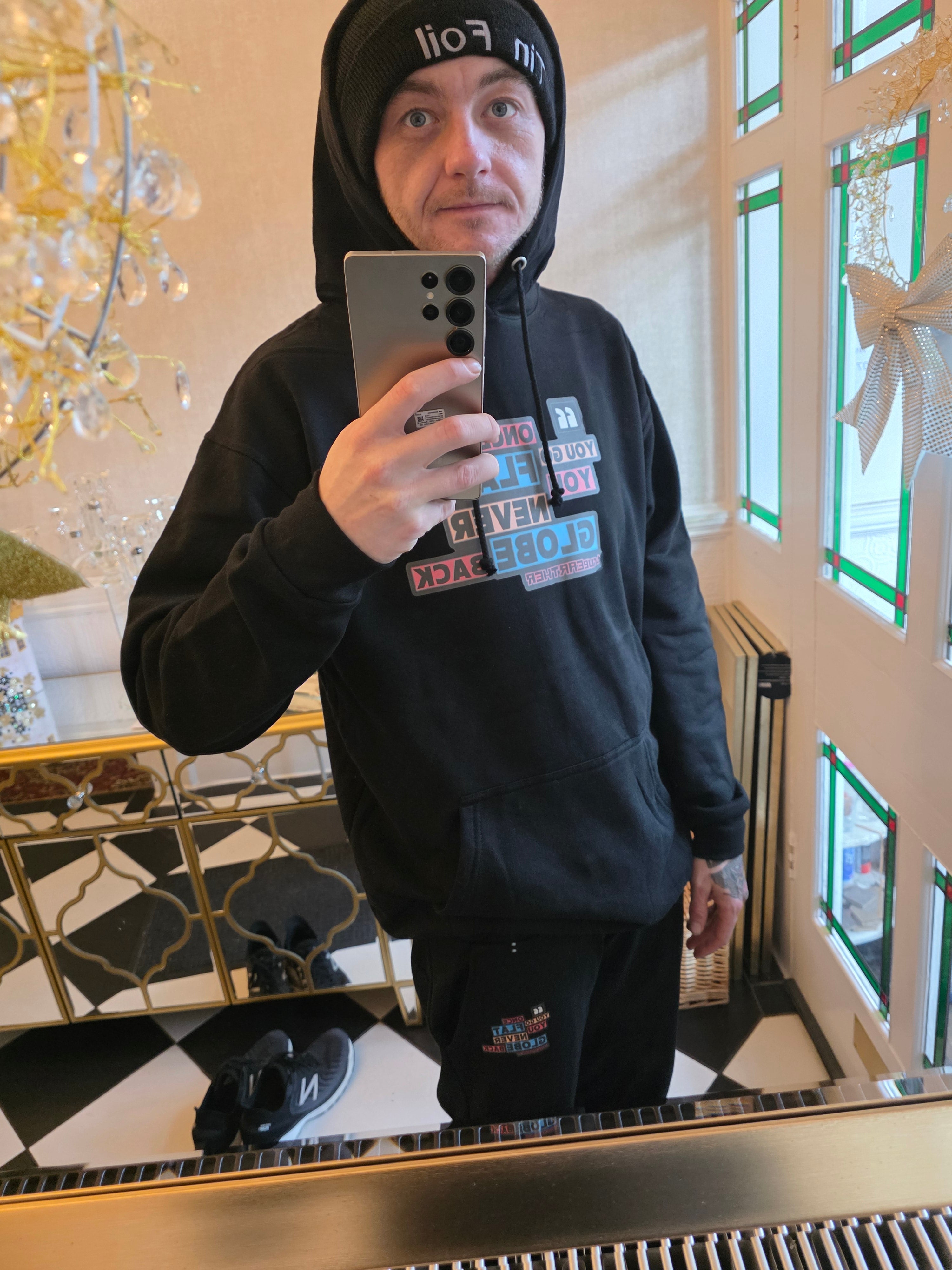 The Brand New  Once you go flat you never GLOBE back tracksuit